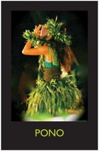 hula poster pono